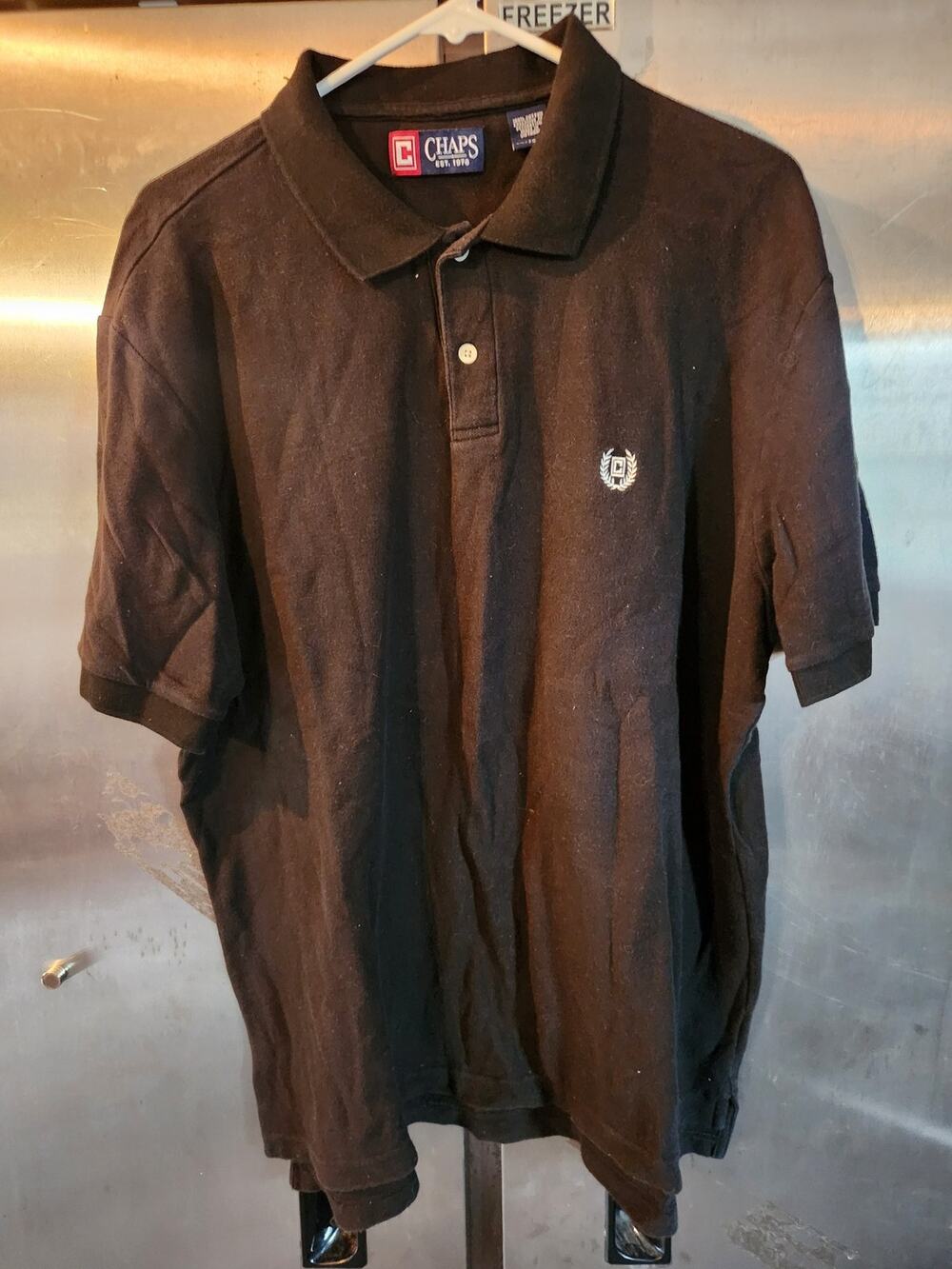 Chaps Mens Short Sleeve Polo Shirt 100% Cotton Size XL Casual Golf